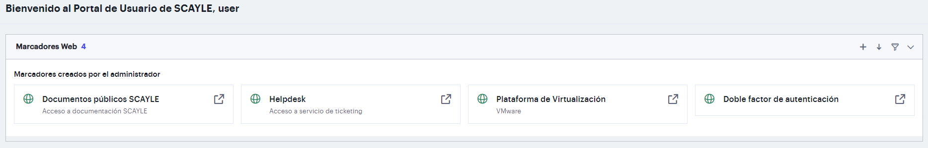 User panel