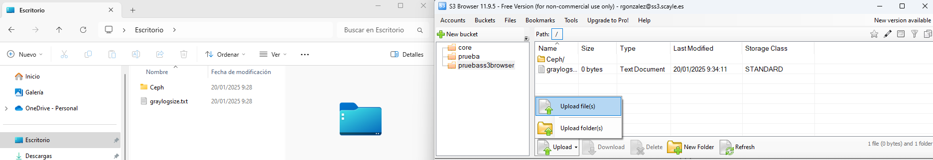 Información bucket