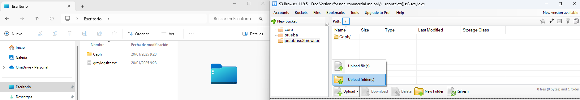 Información bucket